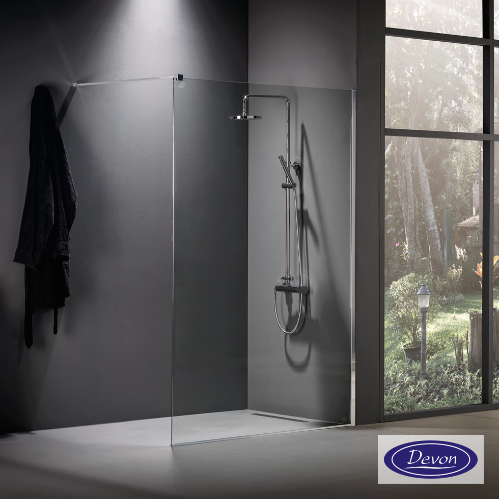 IWIS WALK-IN 107-109 H.200 DEVON CLEAN-GLASS CHROME