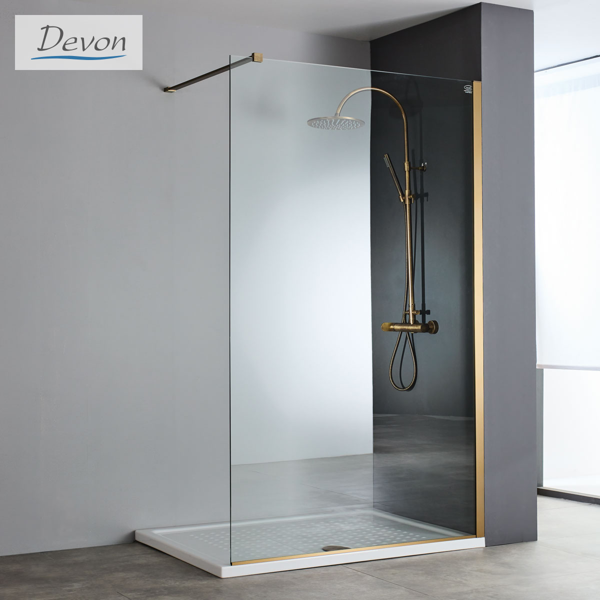 IWIS WALK-IN 106-108 H.200 DEVON CLEAN PVD AISI304 BRONZE BRUSHED