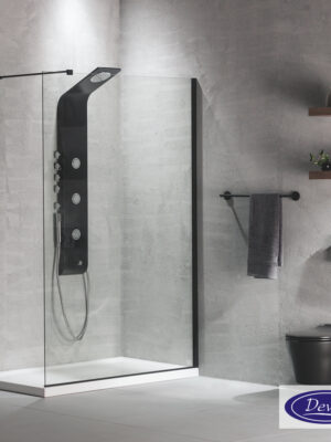 IWIS WALK-IN 57-59 H.200 DEVON CLEAN-GLASS BLACK MATT