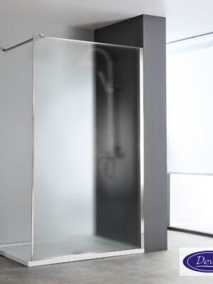 IWIS WALK-IN 67-69 H.200 FLUTED CLEAN-GLASS CHROME