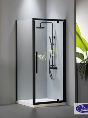 PIVOT 90  (87-91εκ) DEVON FLOW CLEAN-GLASS BLACK MATT
