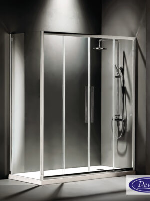 SLIDER 170  (167-171εκ) DEVON FLOW CLEAN-GLASS CHROME