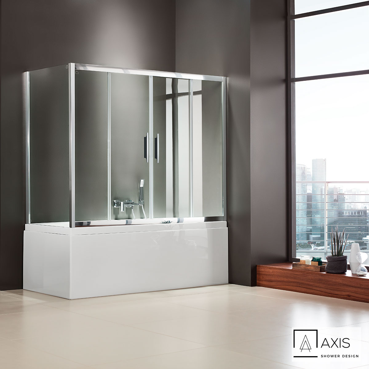 SLIDER BATH 160  (157-161εκ) AXIS CLEAR