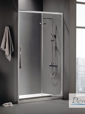 SLIDER 140  (137-141εκ) H.220 DEVON FLOW CLEAN-GLASS CHROME