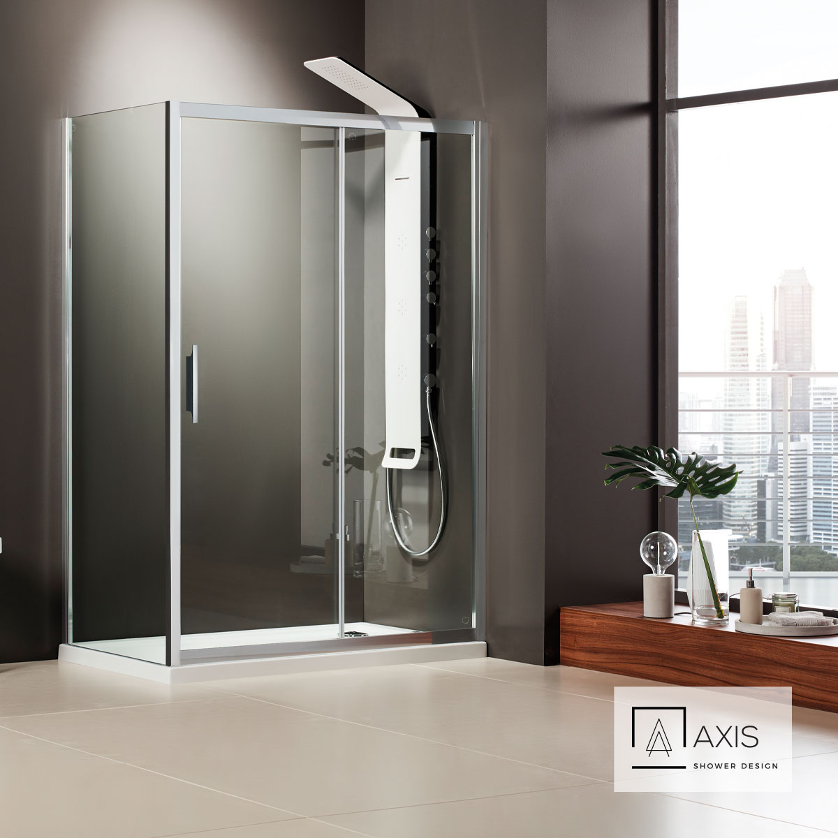 SLIDER 160  (157-161εκ) AXIS CLEAN-GLASS