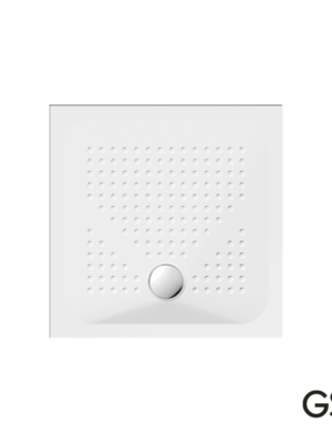 ΝΤΟΥΖ.ΤΕΤΡΑΓΩΝΗ 80x80 H.4 (4384) ANTISLIP Φ90 GSI WHITE