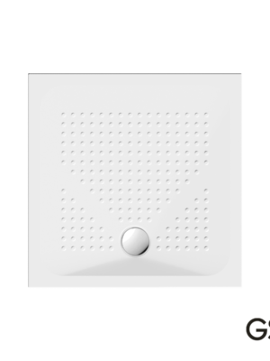 ΝΤΟΥΖ.ΤΕΤΡΑΓΩΝΗ 90x90 H.4 (4394) ANTISLIP Φ90 GSI WHITE