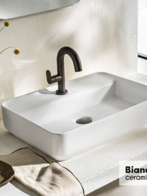 ΝΙΠΤΗΡΑΣ 55x40 (1 οπή) BIANCO CERAMICA WHITE