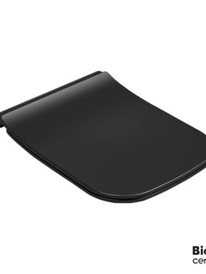 ΚΑΛ.ΛΕΚ.MIZO SLIM SOFT CLOSE BIANCO CERAMICA BLACK MATT
