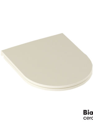ΚΑΛ.ΛΕΚ.SLIM SOFT CLOSE BIANCO CERAMICA IVORY MATT/CHR