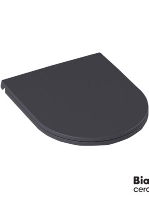 ΚΑΛ.ΛΕΚ.SLIM SOFT CLOSE BIANCO CERAMICA ANTRACITE MATT/CHR