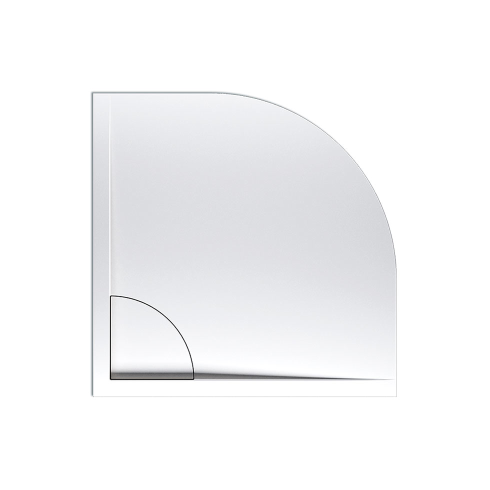 ΝΤΟΥΖ.ΗΜΙΚΥΚΛΙΚΗ ΑΚΡΥΛΙΚΗ 80x80 FLOW Φ90 SIRENE WHITE