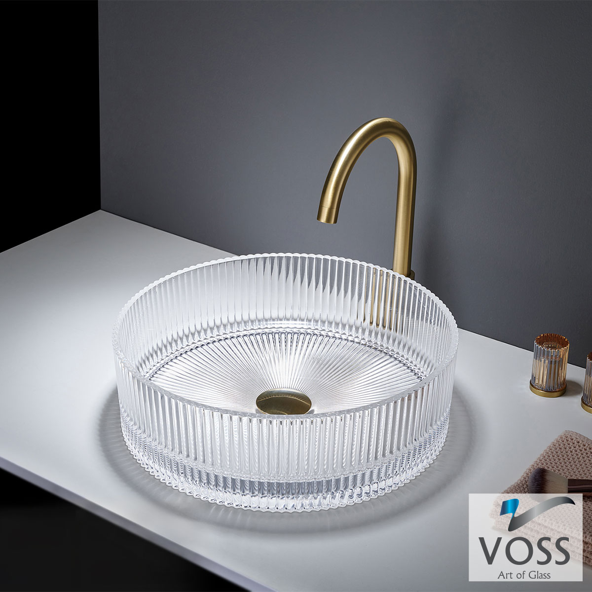 ΝΙΠΤΗΡΑΣ ΓΥΑΛΙΝΟΣ RING-S Φ40 VOSS GLASS CLEAR